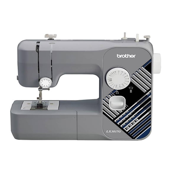 Restored Brother LX3817G 17-Stitch Sewing Machine - Gray (Refurbished)