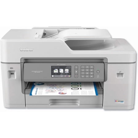 Restored Brother MFC-J6545DW INKvestmentTank Color Inkjet All-in-One Printer – Wireless, Duplex, 11" × 17" Scan Glass, Up to 1-Year Ink-in-Box
