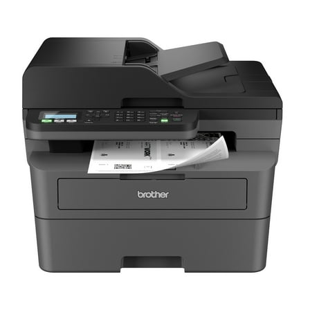 Restored Brother Wireless MFC-L2760DW Compact Monochrome All-in-One Laser Printer with Copy, Scan and Fax, Duplex and Mobile Printing, Refresh Subscription Ready