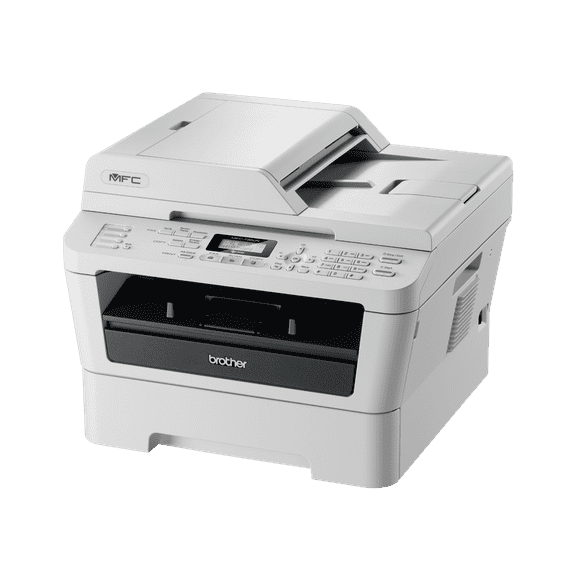 Restored Brother Monochrome Laser All-In-One Printer – Print, Copy, Scan, Fax, Network-Ready, P/N: MFC-7360N