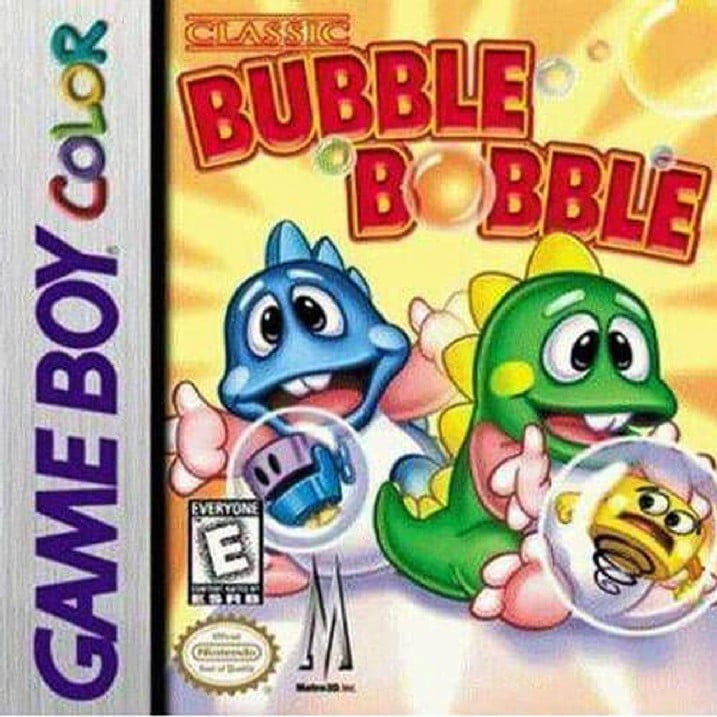 Restored Bubble Bobble (Nintendo Game Boy Color, 1999