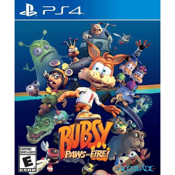 Restored Bubsy : Paws on Fire! (Playstation 4, 2019) Shooter Game (Refurbished)