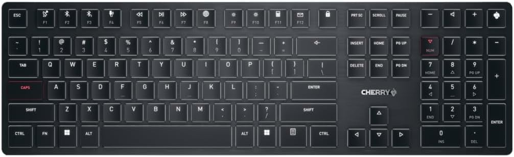 Restored CHERRY KW X ULP Ultra Slim Wireless Mechanical Keyboard (Refurbished)