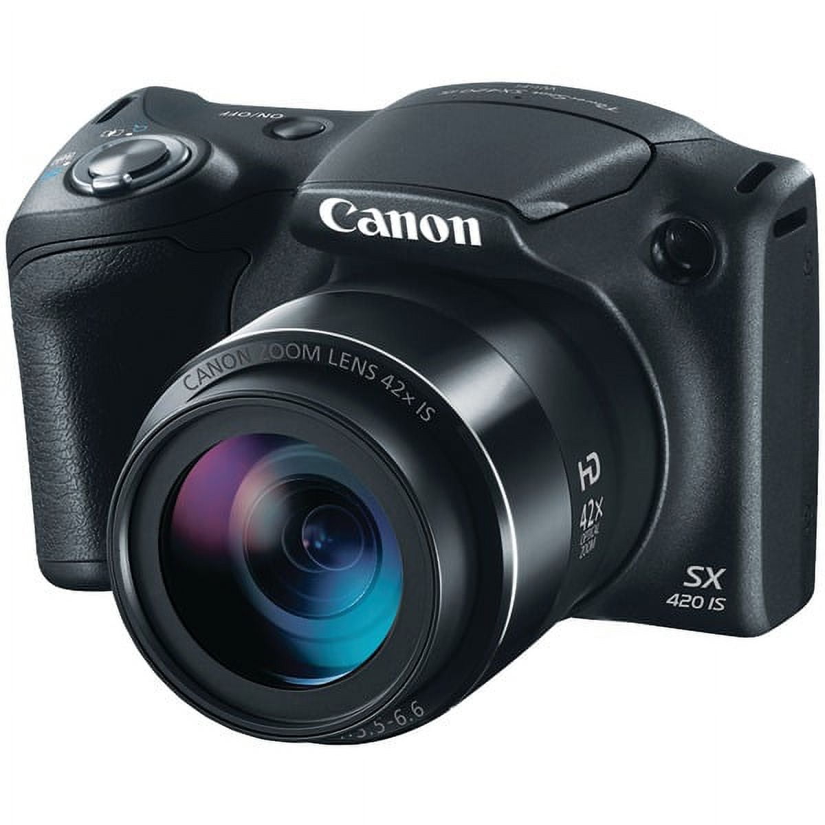 Restored Canon 1068C001 PowerShot SX420 IS (Black) with 42x