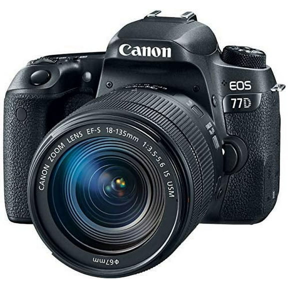 Restored Canon EOS 77D EF-S 18-135 IS USM Kit (Refurbished)