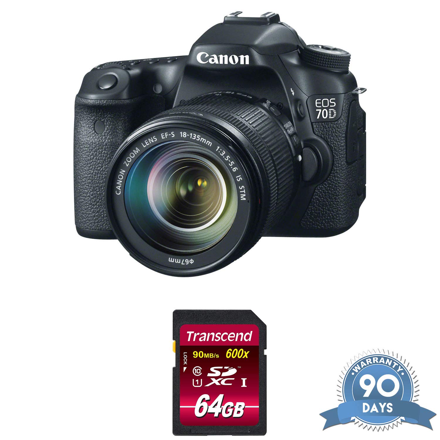 Restored Canon EOS 80D DSLR Camera with 18135mm Lens with Memory