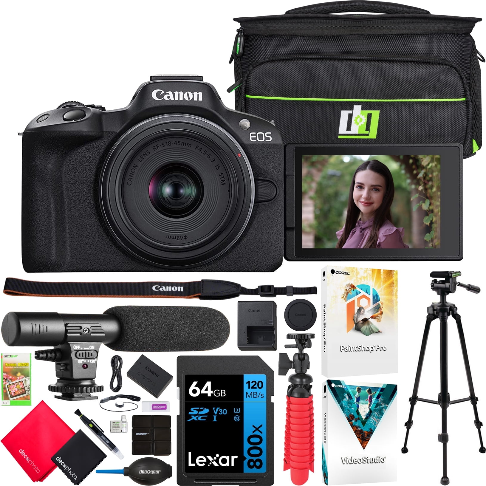 Canon EOS R50 RF-S 18-45mm IS STM ブラック Amazon.com : Canon EOS R50 Mirrorless Camera (Black) with RF