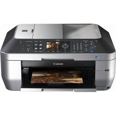 Restored Canon PIXMA MX870 Wireless Office All-in-One Inkjet Printer with USB-Wi-Fi Connectivity Technology - 6.1ppm Print Speed Color - 9600 x 2400 dpi - 4206B002
