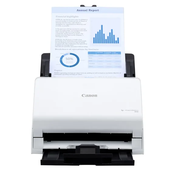Restored Canon imageFORMULA R30 Office Document Scanner – Sheetfed, Duplex, 30 PPM, USB Connectivity, P/N: 6051C002 (Refurbished)