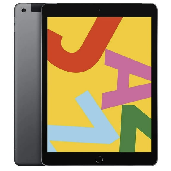 Restored Apple iPad 10.2 in Tablet, 128 gb, 4G LTE, Space Gray (Refurbished)