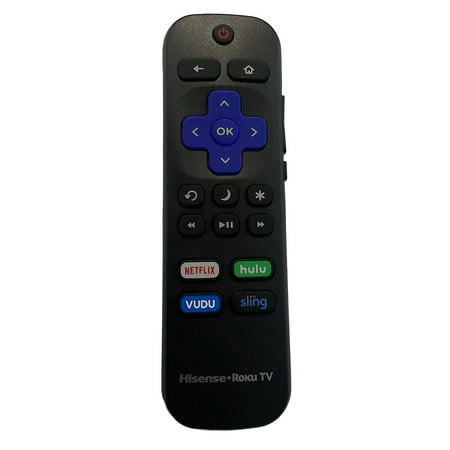 Restored Ceybo Original HU-RCRUS-20G Remote Control for Hisense Roku Smart TV's Includes Netflix Hulu Vudu Sling Shortcuts 43R6E 50R6E 55R6000E (Refurbished)