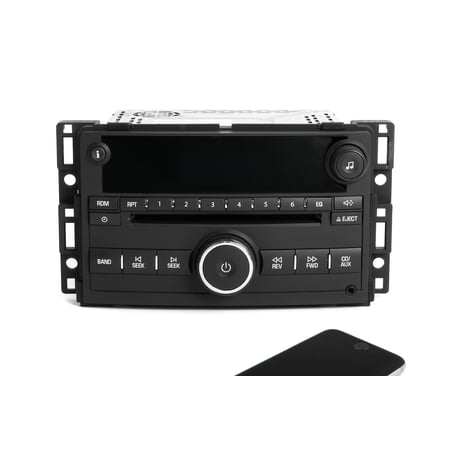 Restored Chevrolet 2007 HHR AM FM CD Player Aux Input Radio w/ Bluetooth Upgrade 15906554 (Refurbished)