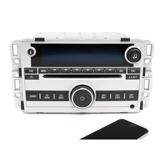 Restored Chevrolet 2009 Equinox AM FM CD Player with Bluetooth Music Upgrade 20766793 (Refurbished)