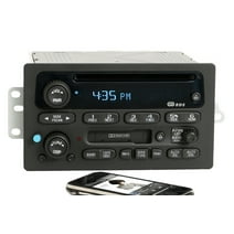 Restored Chevy GMC 2002-03 Trailblazer Radio AM FM CD Cassette w Bluetooth Music 15058225 (Refurbished)