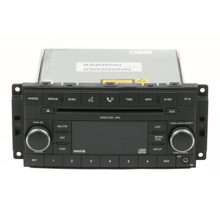 Restored Chrysler 2007 - 2010 Sebring Dodge Avenger AM FM CD Radio with AUX and Satellite P05064420AF RES (Refurbished)