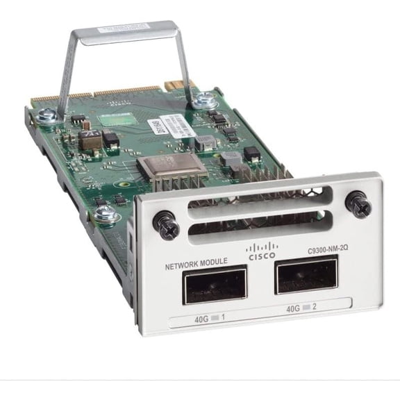 Restored Cisco C9300-NM-2Q Catalyst 9300 Switch Module, Uplink, High-Speed Expansion, P/N: C9300-NM-2-40G (Refurbished)