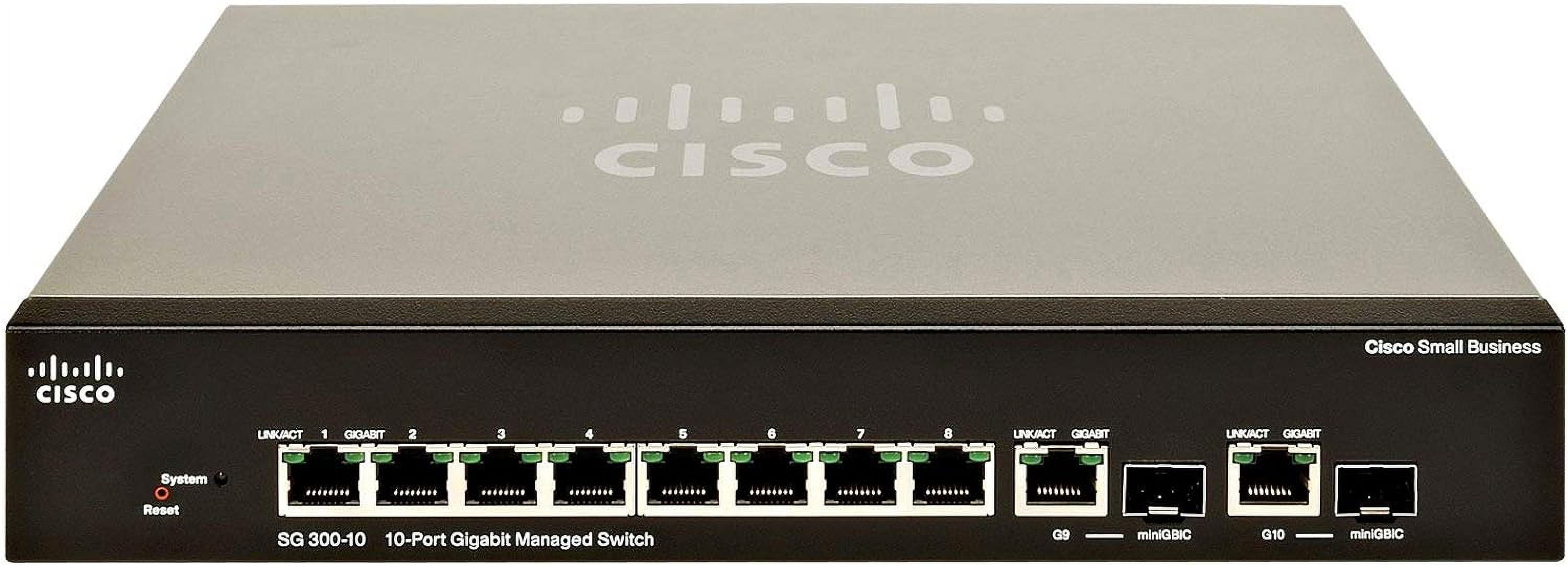 Restored Cisco SG300-10MP Ethernet Switch 10 Port 2 Slot 8