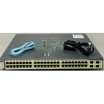 Restored Cisco WS-C3750G-48PS-S 48 Port PoE 3750G Gigabit Switch (Refurbished)