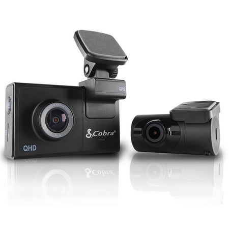 Restored Cobra SC 200D 16GB SD Card 3" Display Dual-View Smart Dash Camera, Black (Refurbished)