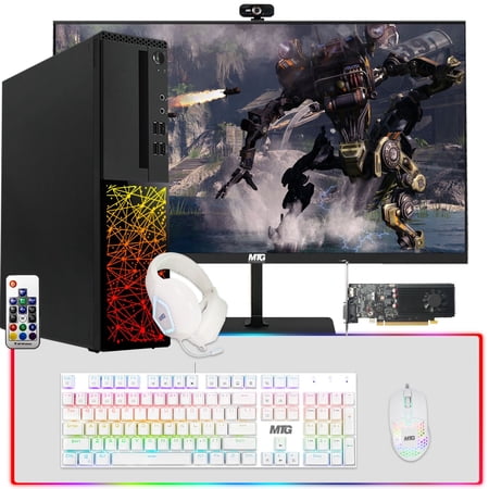 Restored Computer Desktop PC, Intel Core i7, TechMagnet Siwa 8, 16GB RAM, 2TB HDD, Dual 24 Inch Monitor, Wireless Keyboard Mouse, Speaker with Webcam, WiFi, Win 11 Home (Refurbished)