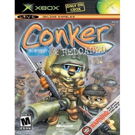 Restored Conker: Live & Reloaded (Xbox, 2005) Shooter Game (Refurbished)