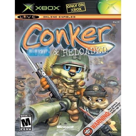 Restored Conker: Live & Reloaded (Xbox, 2005) Shooter Game (Refurbished)