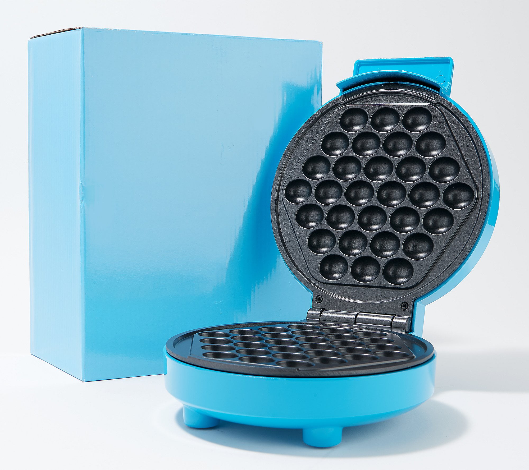 Kitchen Selectives Cobalt Blue 4 Inch Round Mini Waffle Maker