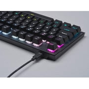 Restored Corsair K60 RGB TKL RGB Wired Gaming Keyboard-OPX Switches Black