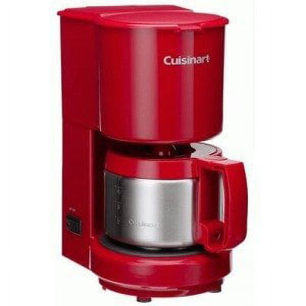 Cuisinart DCC-450PK Pink 4-Cup Coffeemaker with Stainless Steel Carafe 