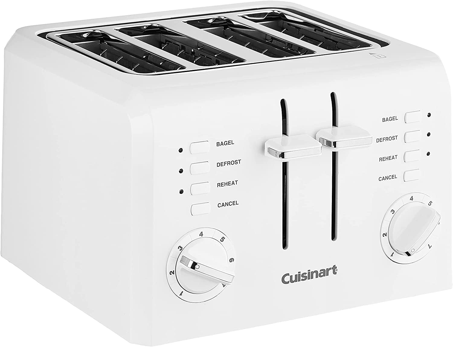 Restored Cuisinart CPT142FR Plastic 4 Slices Toaster White Certified