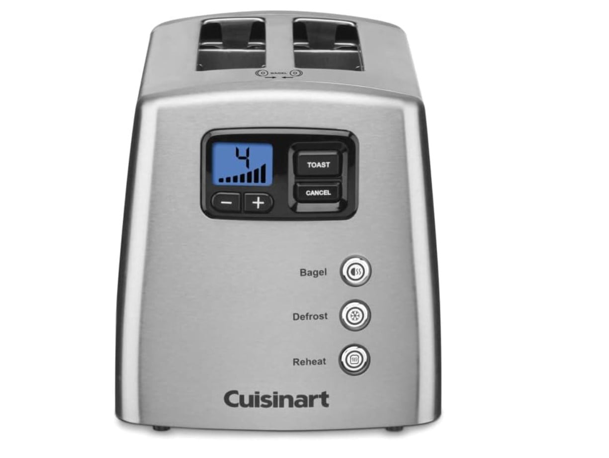 Restored Cuisinart CPT415P1 2Slice Countdown Metal Toaster Brushed