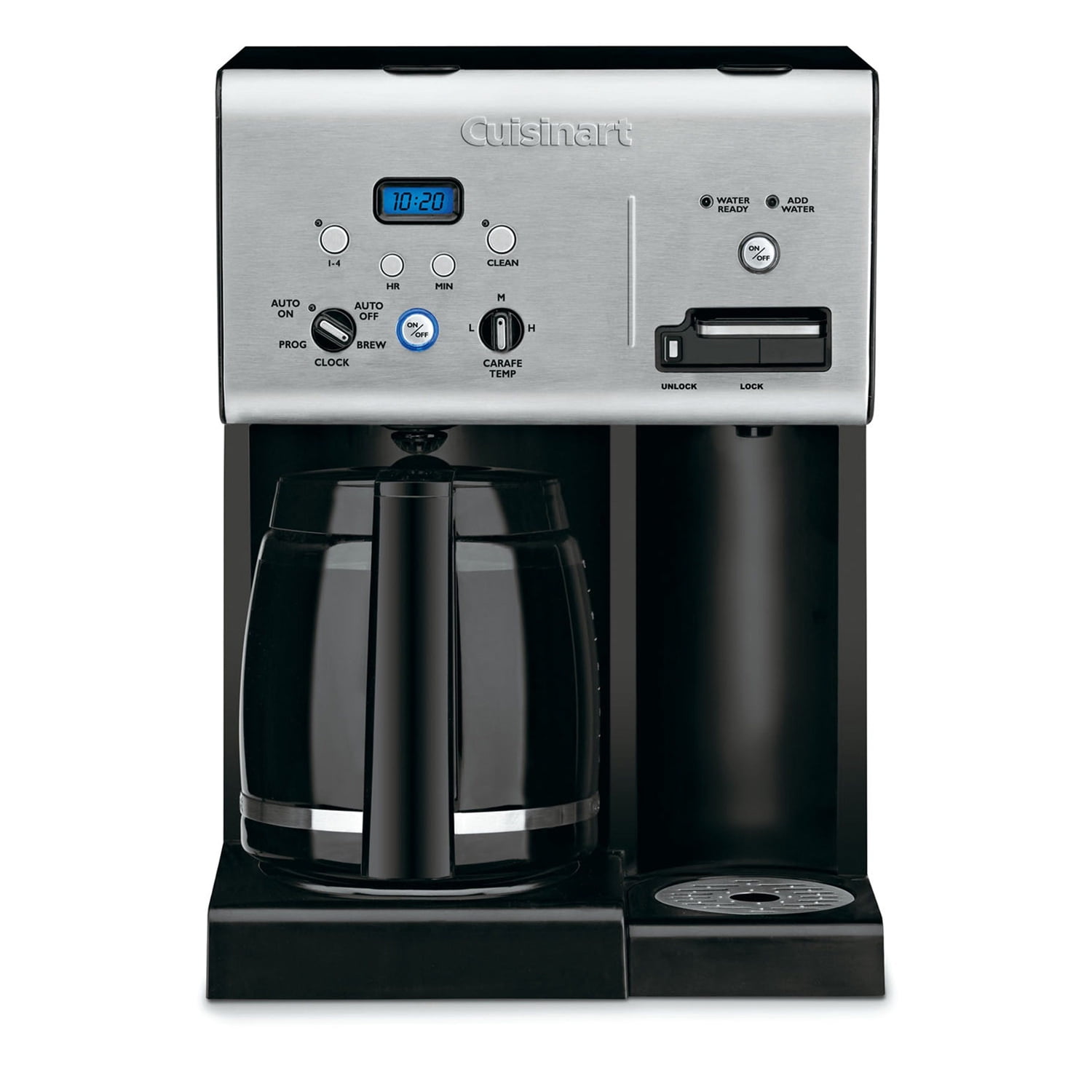 Restored Cuisinart Coffee Plus 12-Cup Programmable Coffeemaker Plus Hot ...