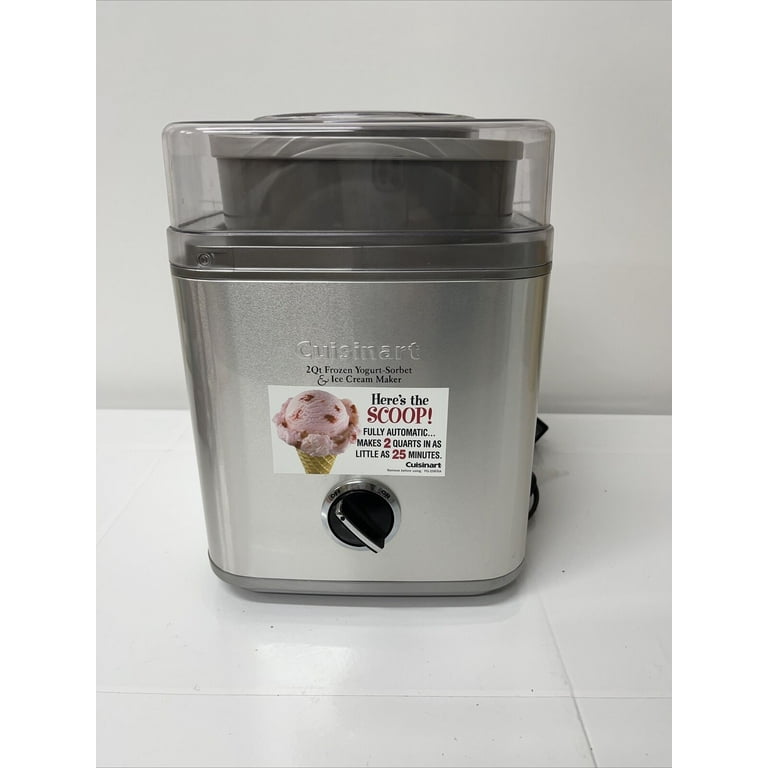 Restored Cuisinart ICE-30BCP1 Pure Indulgence 2-Quart Ice Cream