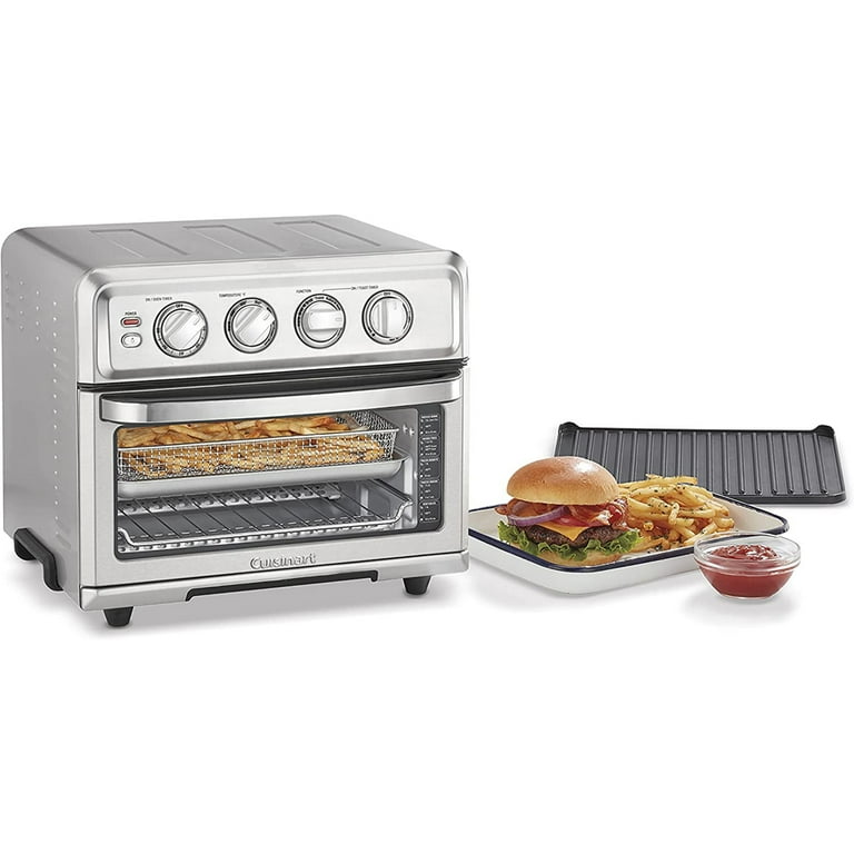 Cuisinart Air Fryer + Convection Toaster Oven, 8-1 Oven with Bake, Grill,  Broil & Warm Options, Stainless Steel, TOA-70