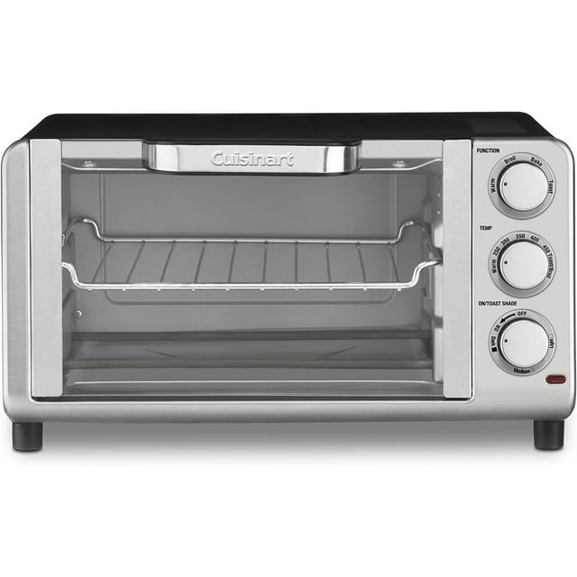 Restored Cuisinart TOB80FR Compact Broiler Toaster Oven Black (Refurbished)