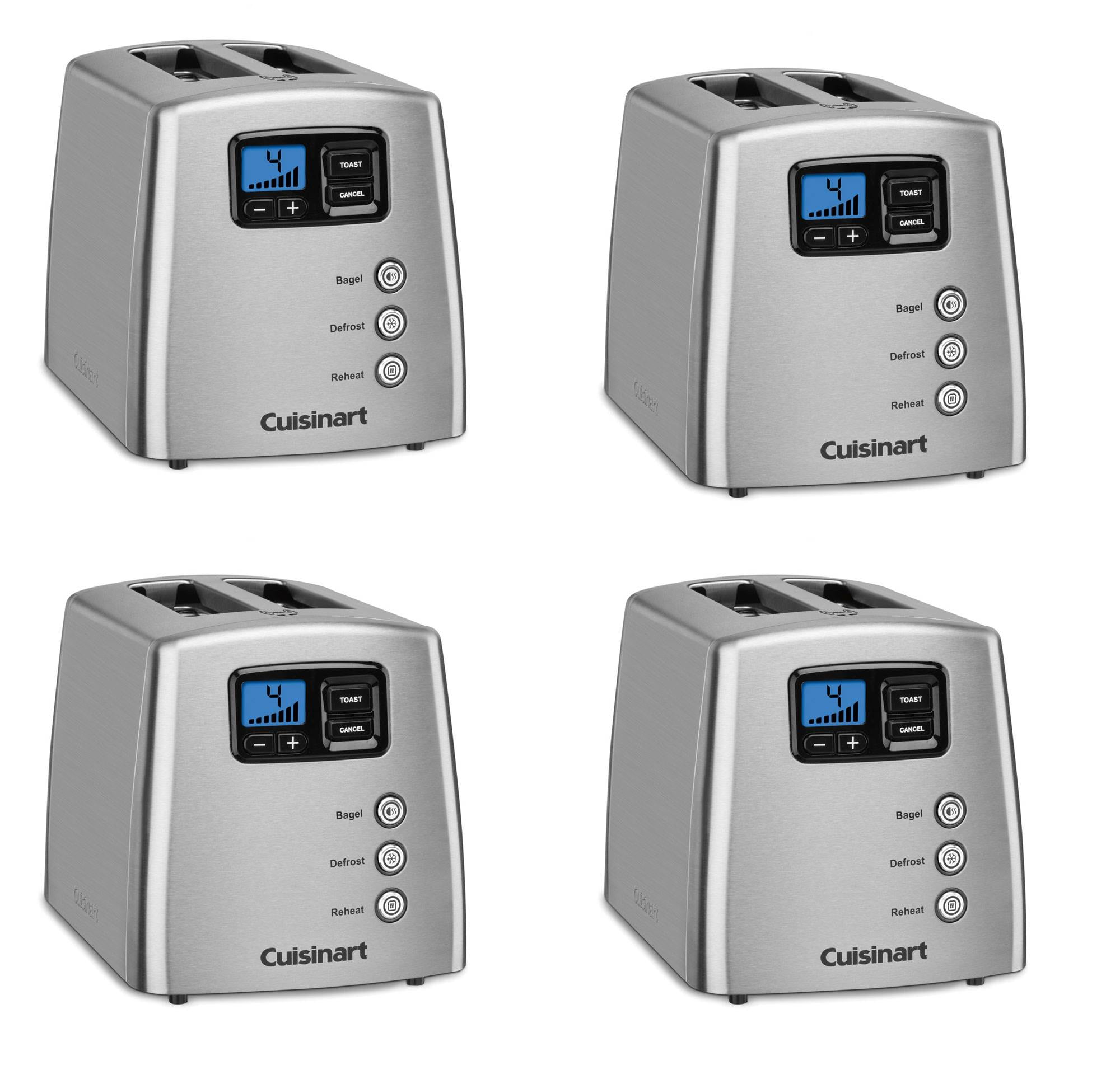 Restored Cuisinart Touch To Toast 2Slice Steel Toaster (4 Pack