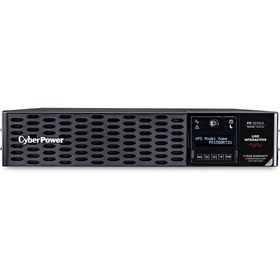 Restored CyberPower PR1500RT2UN-R Smart App Sinewave UPS System, 1500VA/1500W, 8 Outlets, 2U Rack/Tower, RMCARD205 Pre-Installed - Certified Refurbished (Refurbished)