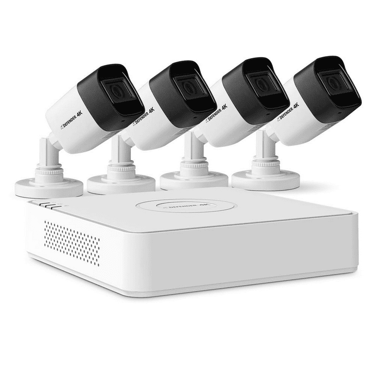 Ultra HD 4K (8MP) 4 Channel 1TB DVR Security Camera System with Remote Viewing and 4 Cameras Ultra HD 4K (8MP) 4 Channel 1TB DVR Security Camera System with Remote Viewing and 4 Cameras