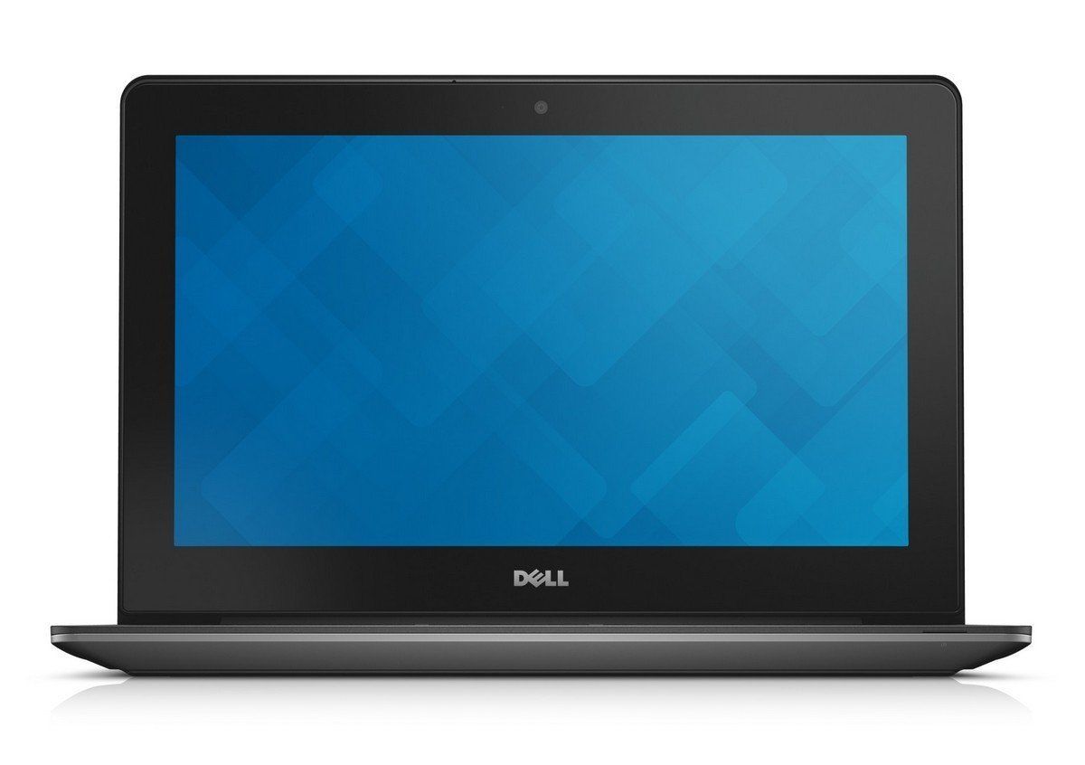 Restored DELL Chromebook 11 - Intel Celeron N2840 2.16GHz, 4GB Mem, 16GB SSD, 11.6" (1366 x 768), WebCam, BT 4, 802.11a/b/g/n WLAN, Chrome OS, (Wear/Tear) (Refurbished) - image 1 of 5