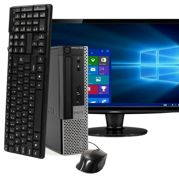 Restored DELL Optiplex 7010 Desktop Computer PC, Intel Quad-Core i5, 500GB HDD, 8GB DDR3 RAM, Windows 10 Home, DVD, WIFI, 22in Monitor, Wireless Keyboard and Mouse (Refurbished)