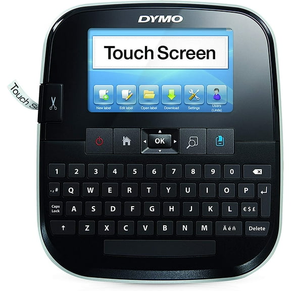 Restored DYMO LabelManager 500TS Touch Screen Thermal Label Printer – Handheld Desktop Label Maker for Office, Shipping, and Organization Labels (Refurbished)