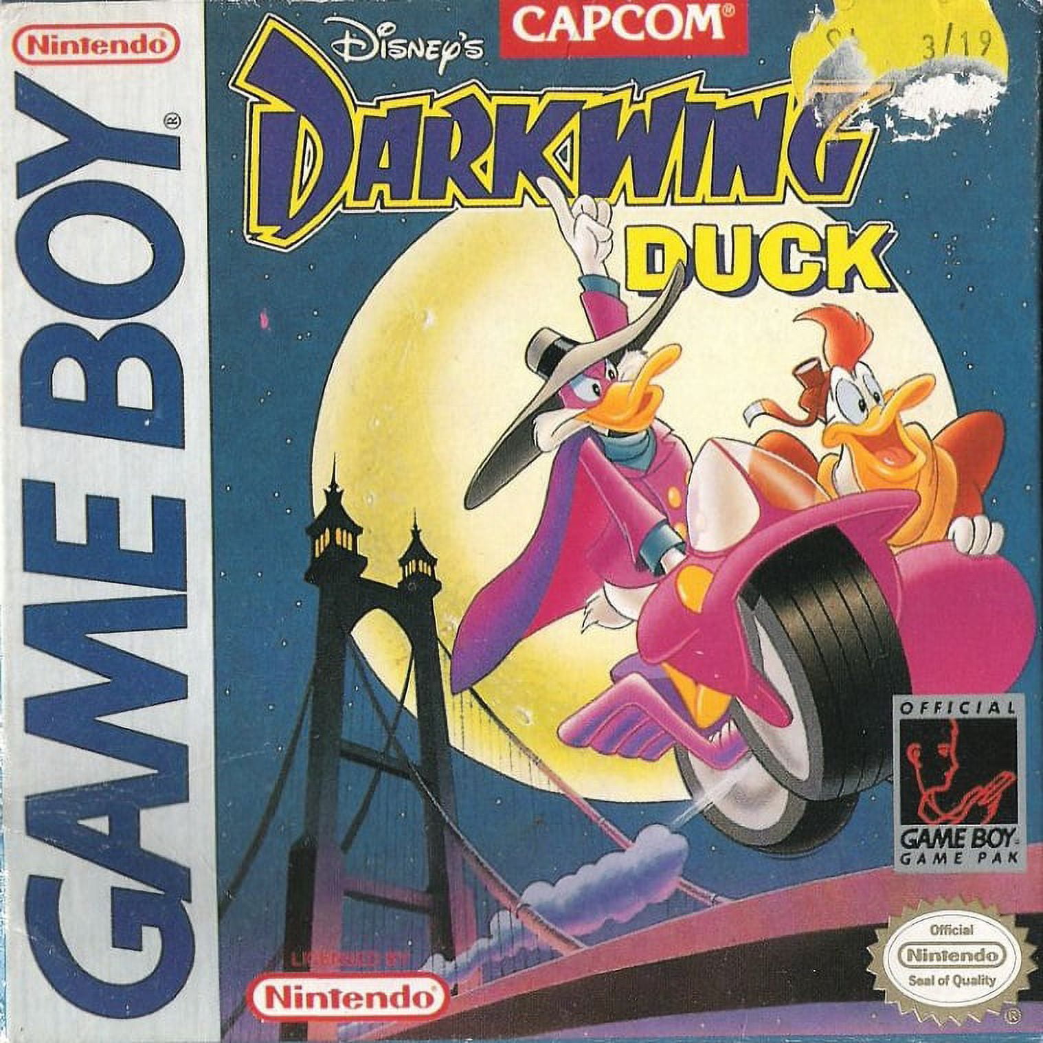 Restored Darkwing Duck (Nintendo GameBoy Original, 1993) Disney