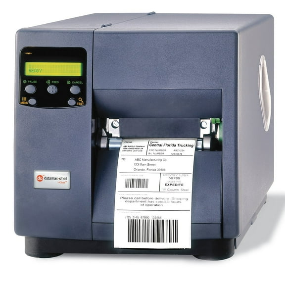 Restored Datamax I-4212E Mark II Barcode Printer – 4" Direct Thermal, 203 DPI, 12 IPS, Serial/Parallel/USB, Media Hub, US Plug (Refurbished)