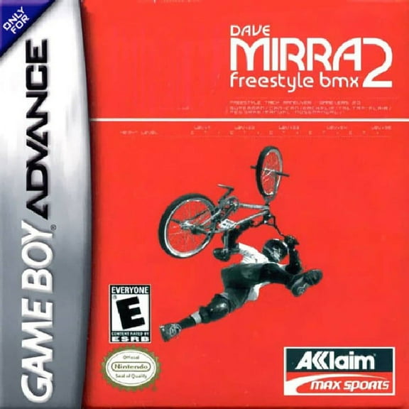 Restored Dave Mirra Freestyle BMX 2 (Nintendo GameBoy Advance, 2001) Biking Game (Refurbished)