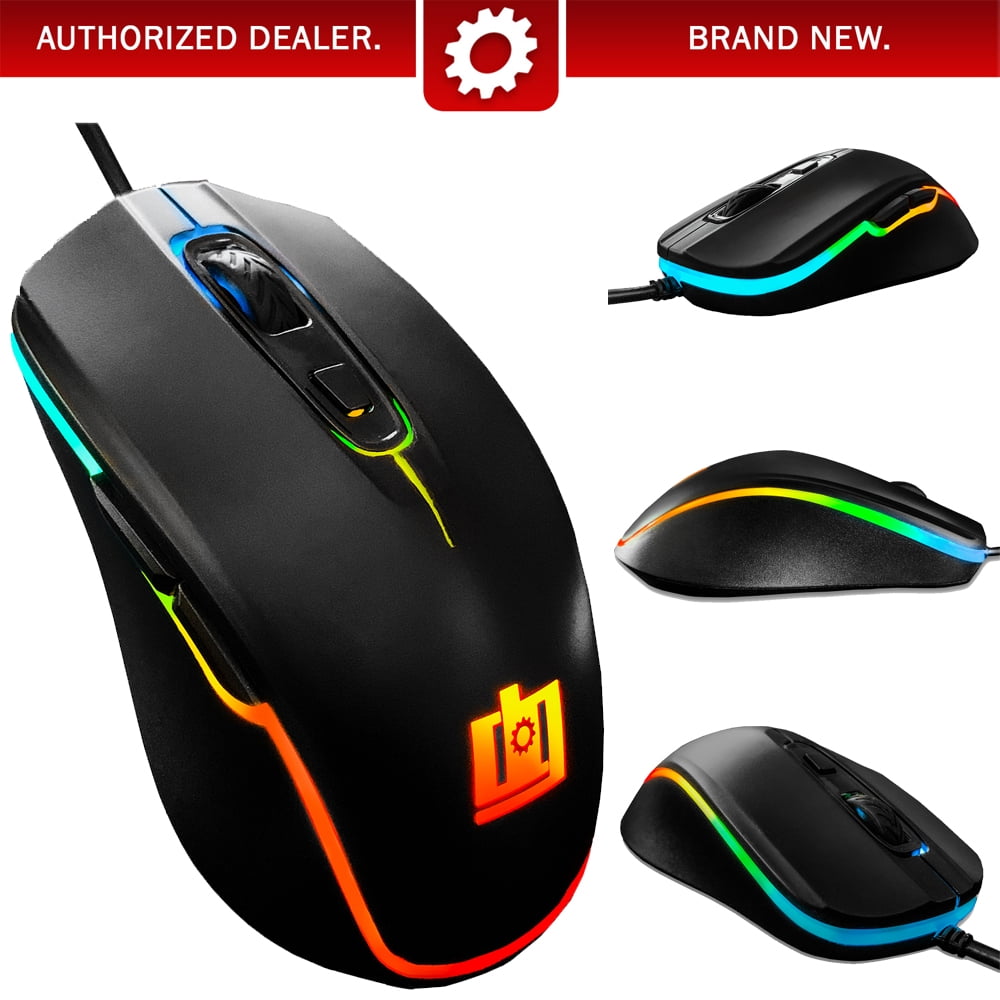 Restored Deco Gear DGGMOUS Wired Gaming Mouse 8005000 DPI Adjustable 11 ...