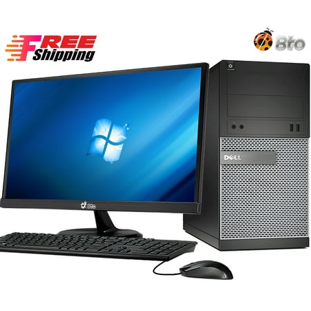Restored Dell 390 Desktop Tower Computer PC Intel Core i52400 2nd Gen. 3.0GHz Processor 8GB RAM 1 TB HDD, 19 Inch LCD Wifi Adapter Bto KB & Mouse Windows 10 Pro (Refurbished)