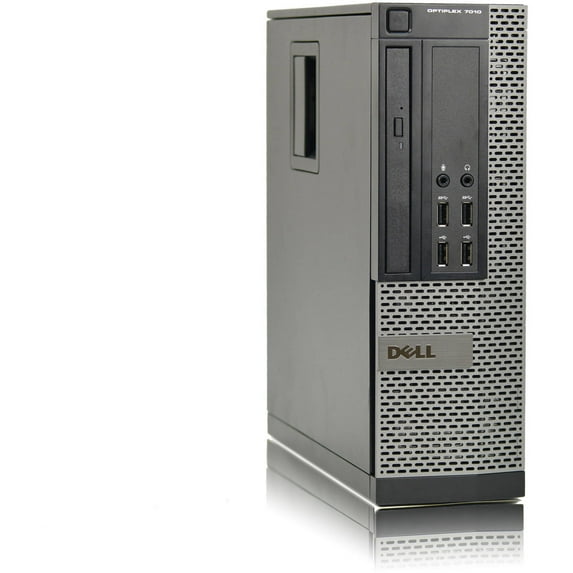 Restored Dell 7010 SFF Desktop PC with Intel Core i33220 Processor, 4GB Memory, 250GB Hard Drive and Windows 10 Pro (Monitor Not Included) (Refurbished)