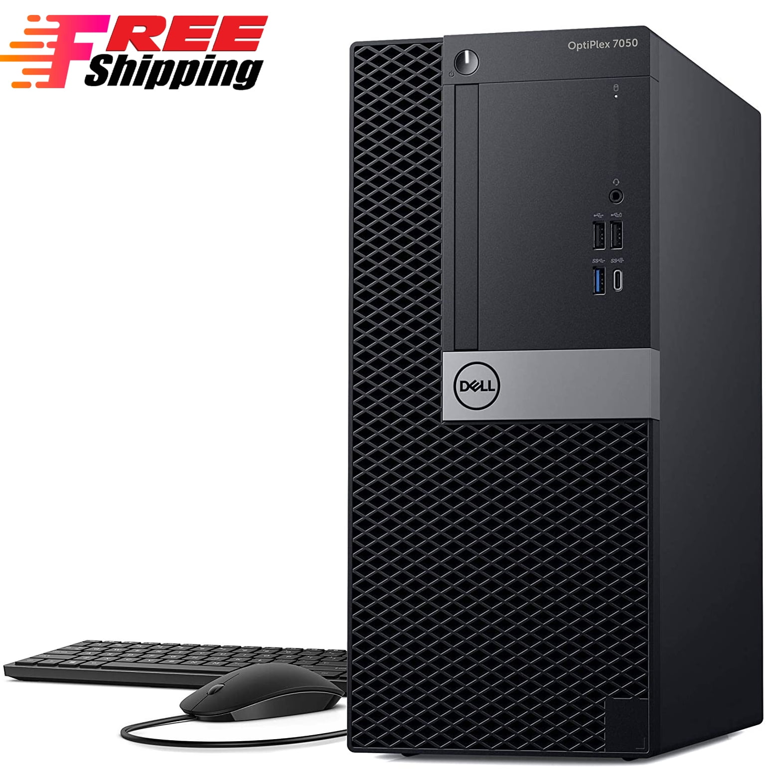 Restored Dell 7050 Desktop Tower Computer PC Intel Core i57500 7th Gen