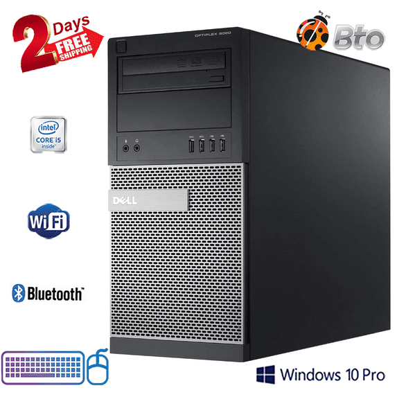 Dell 9020 Desktop Tower PC Intel Core i5 4th Gen 16GB RAM 500GB HDD Windows 10 Pro