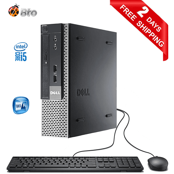Restored Dell 9020 Desktop USFF Computer PC Intel Core i54570 3.2Ghz Processor 8GB RAM 256GB SSD Solid State, Bto Wifi Adapter Windows 10 Pro 64bit (Refurbished)